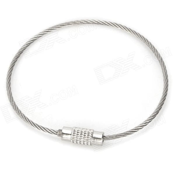 Gantungan Kunci Kawat Baja Stainless Steel Wire Keychain