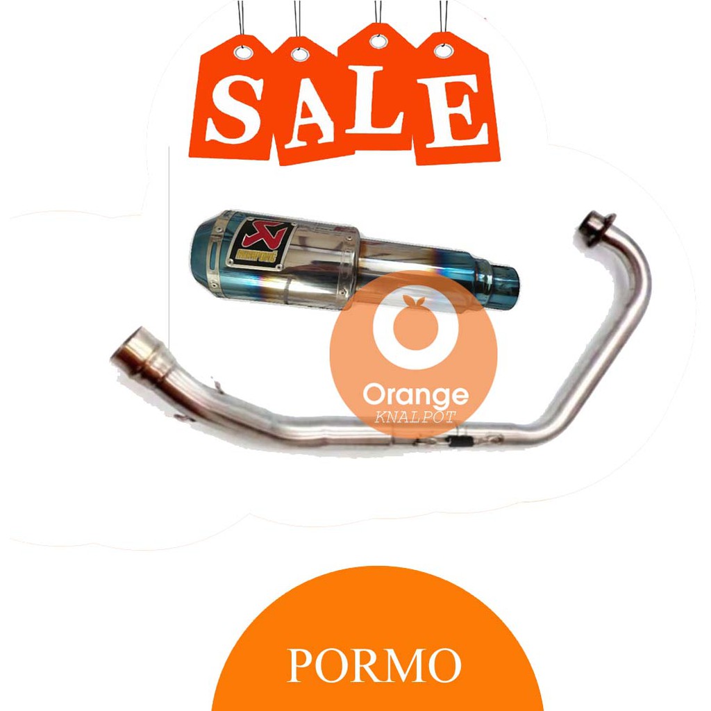 Knalpot Racing Akrapovic GP M1 blue Yamaha R15 v3 2017 / R15 old / Xabre