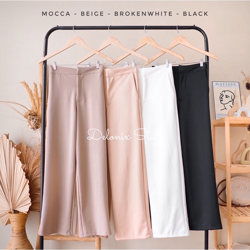 Diora highwaist scuba kulot