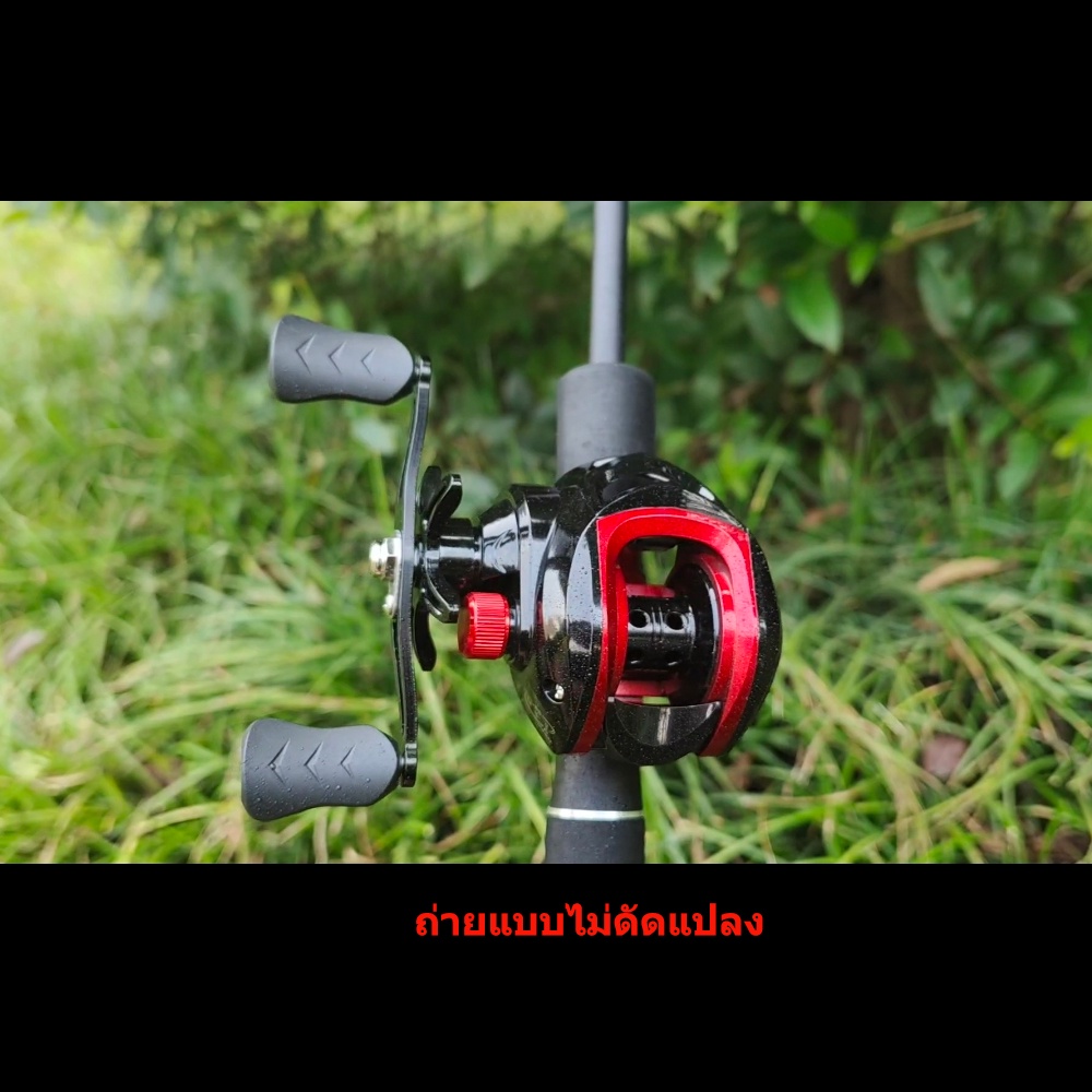 Metal Baitcasting Fishing Reel Max Drag 10kg GR 7.2:1 12+1 Bahan Aluminum Penggulung Senar Pancing Tangan Kanan Kiri Reel Pancing 10kg drag 7.2:1 Kincir Logam Berkekuatan Tinggi Gulungan Pancing Ikan Air Asin Fishing Wheel Fishing Tool