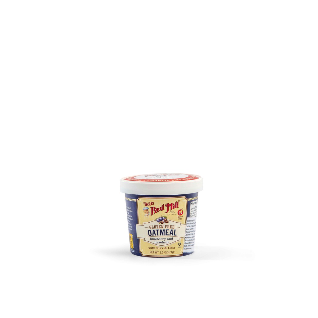 

Bob's Red Mill Gluten Free Oatmeal Blueberry & Hazelnut Cup 71 gr