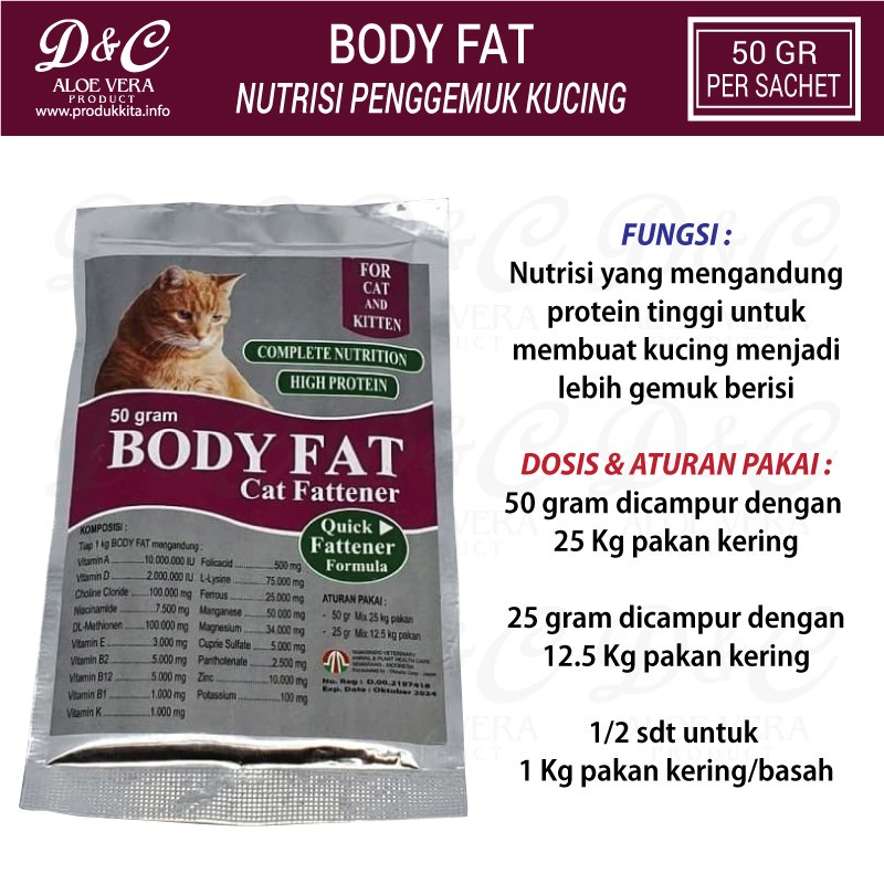 Body Fat Penggemuk Kucing 50 gram