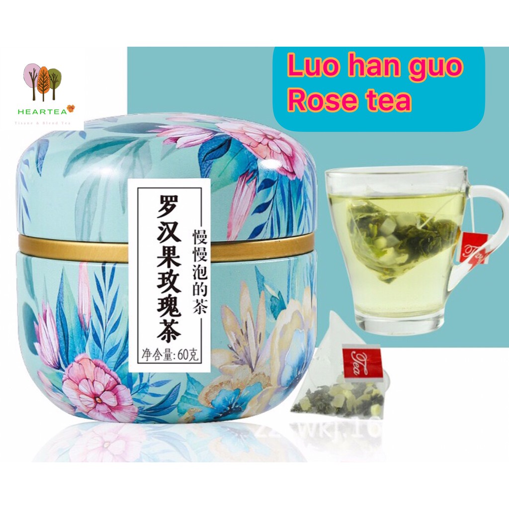 

FLOWER TEA / TISANE TEA / HERBAL TEA- LO HAN GUO ROSE TEA (10 PACK) 罗汉果玫瑰茶