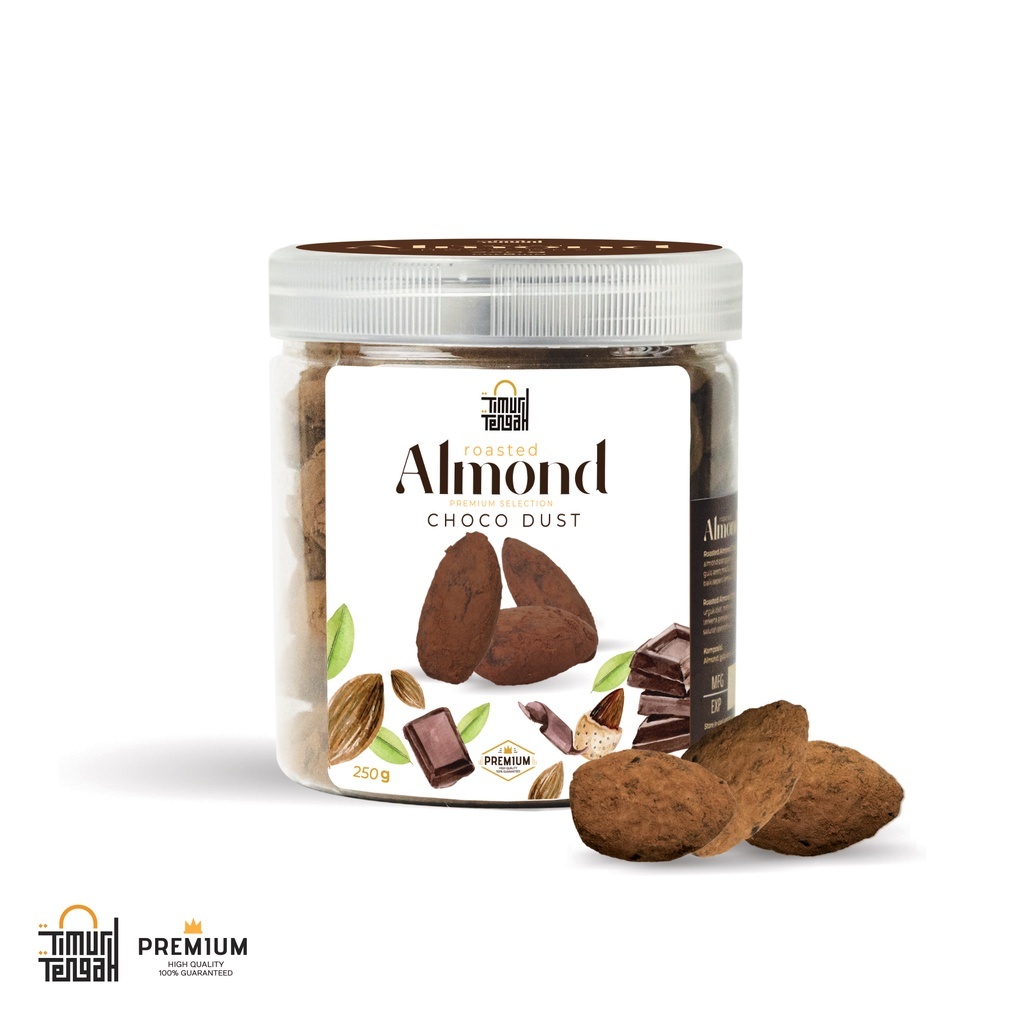 

Kacang Almond Choco Dust 250 gr Timur Tengah High Quality