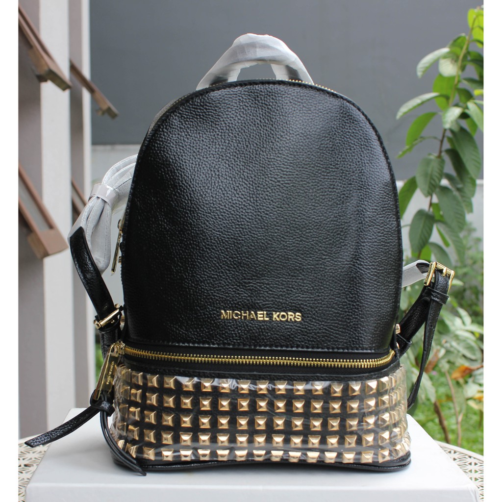 TAS RANSEL WANITA MERK MICHAEL KORS WARNA HITAM HIGH QUALITY