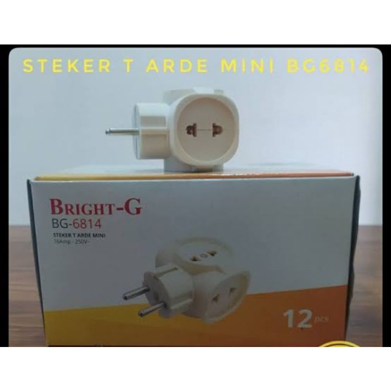 Steker T Arde Bright-G / T arde Bright-G 4 Lubang / Colokan T Multi / Stop Kontak
