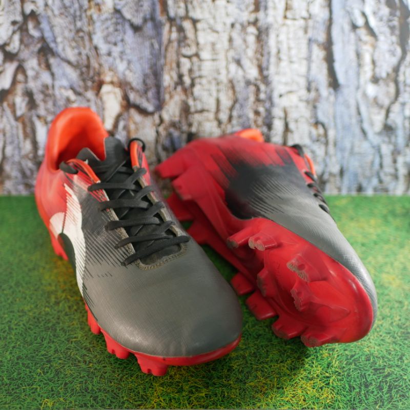 Sepatu Bola OrtusEight Blaze FG Charocal Black Orted Original Second