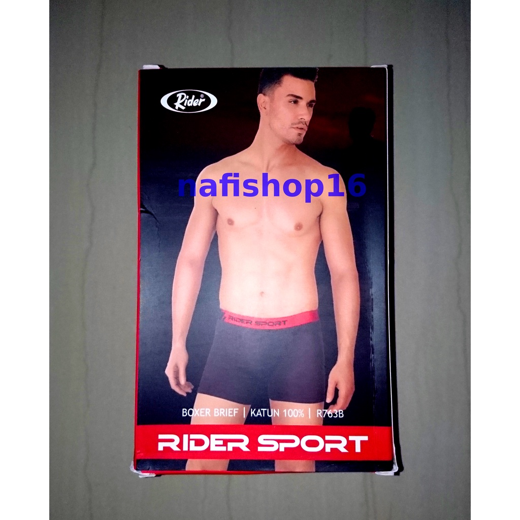 RIDER SPORT Boxer R763B Celana Dalam Dewasa Nafishop16