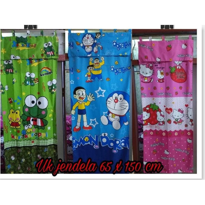 GORDEN JENDELA KARAKTER DORAEMON KEROPI HELLOKITTY