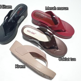 PREMIUM   4 jelly  sandal  jepit bara  bara  sendal wedges 