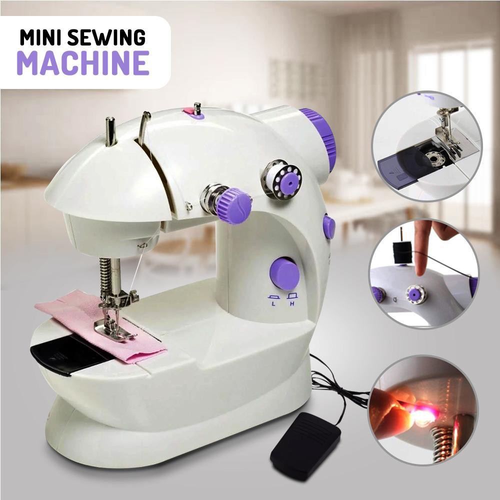 PROMO Mesin Jahit Mini Portable Sangat praktis ukuran Sedang mudah Praktis MINI SEWING MACHINE