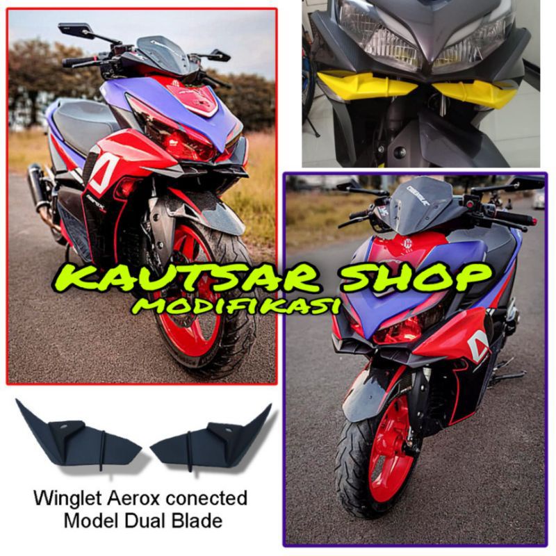 WINGLET AEROX NEW CONNECTED WINGLET AEROX NEW WINGLET YAMAHA AEROX
