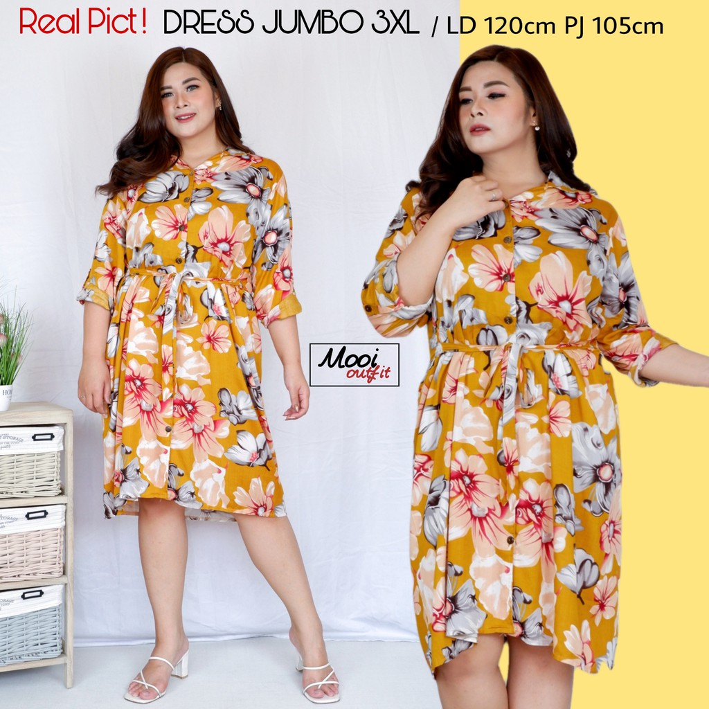 Dress Wanita Jumbo Kekinian Terbaru Ld 120 / Dress Jumbo Busui / Dress Hamil Dan Menyusui Jumbo / Daster Jumbo Ld 120 Busui Kekinian Murah Bahan Katun Rayon Adem