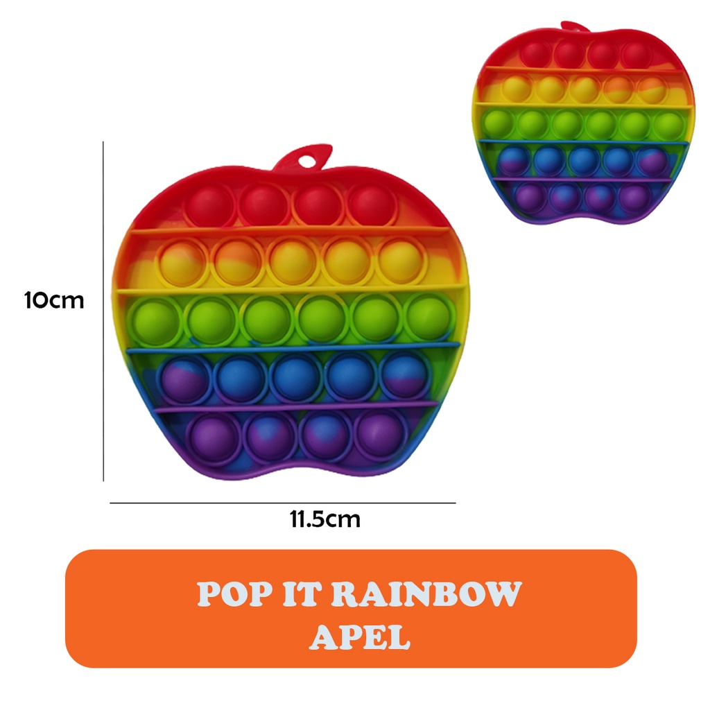 POP IT Rainbow Among Us Unicorn mainan Anak Fidget Pop Its Bubble Toys Kid Popit Pelepas Stress-3