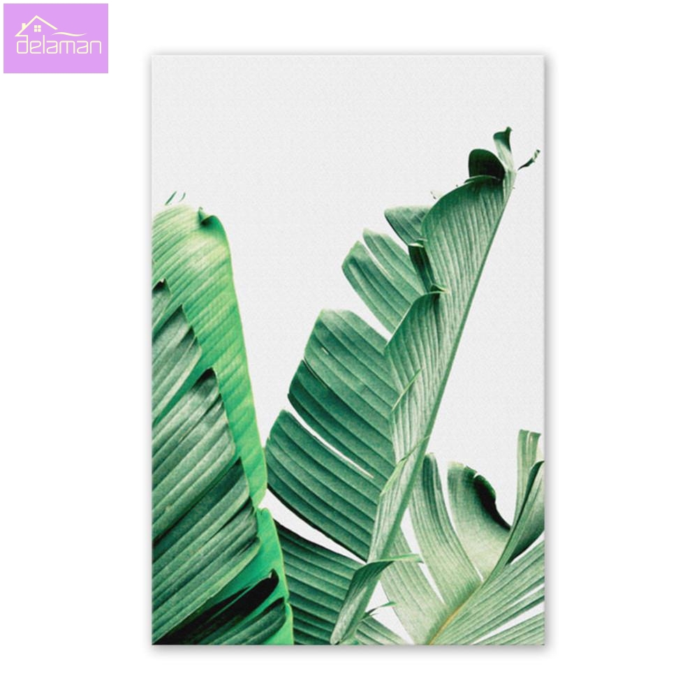 3pcs Lukisan Dengan Bahan Kanvas Dan Gambar Daun Pisang Bergaya Modern Untuk Dekorasi Rumah Shopee Indonesia