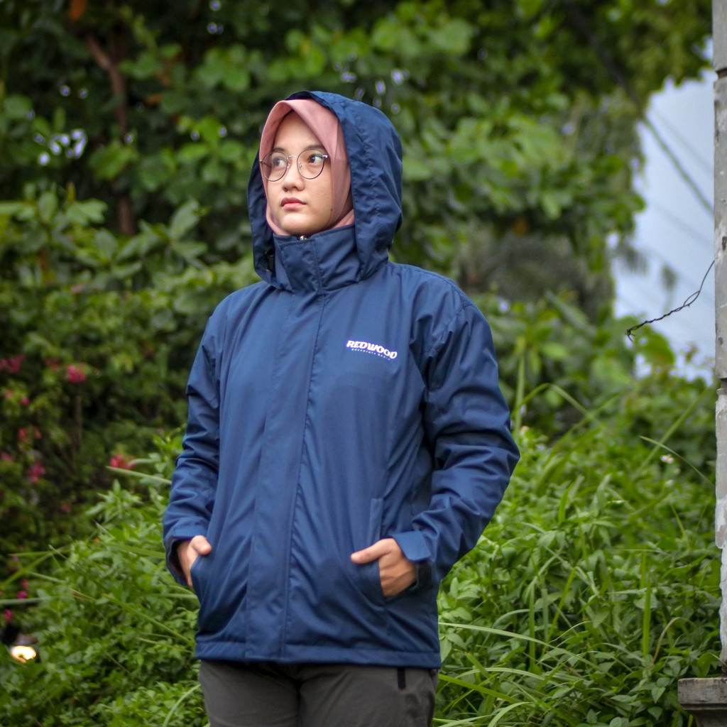 REDWOOD Jaket Gunung Anti Air - Jaket Outdoor Waterproof Pria dan Wanita Original-1