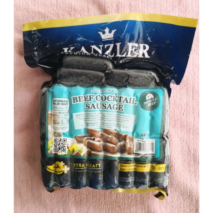 

Kanzler Beef Cocktail Sausage 500gr/sosis sapi/frozen