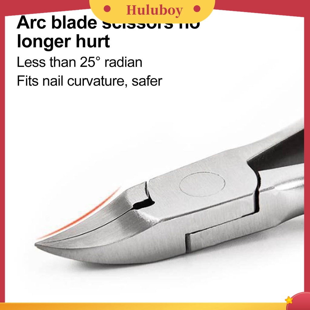 Huluboy Huluboy♡ Gunting Kuku Kaki Kutikula Universal Bahan Stainless Steel Untuk Pedicure