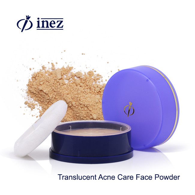 Inez Translucent Acne Care Face Powder 15 gr / Bedak Tabur Untuk Kulit Berjerawat