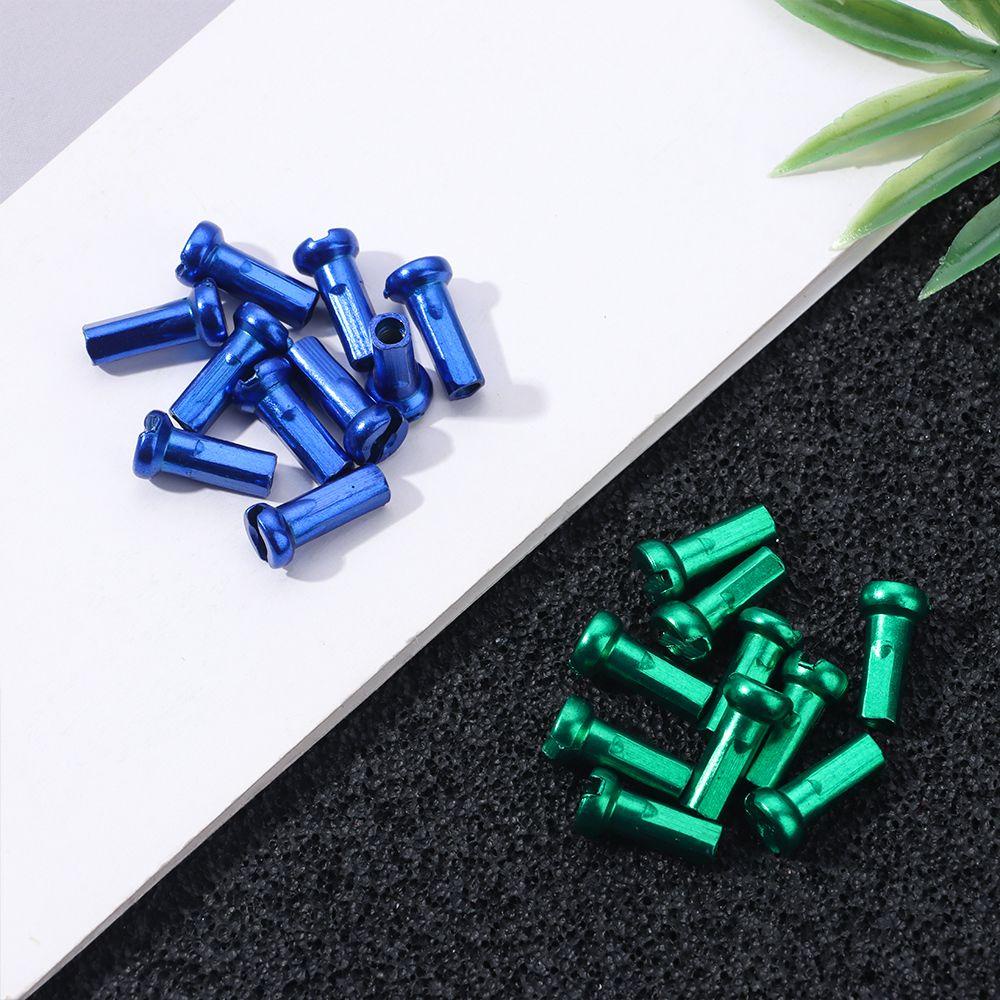 Chookyy 10 /20 /50pcs Wheel Spoke Nipples Sepeda Gunung 14mm Alloy Anodized Aksesoris Roda Sepeda