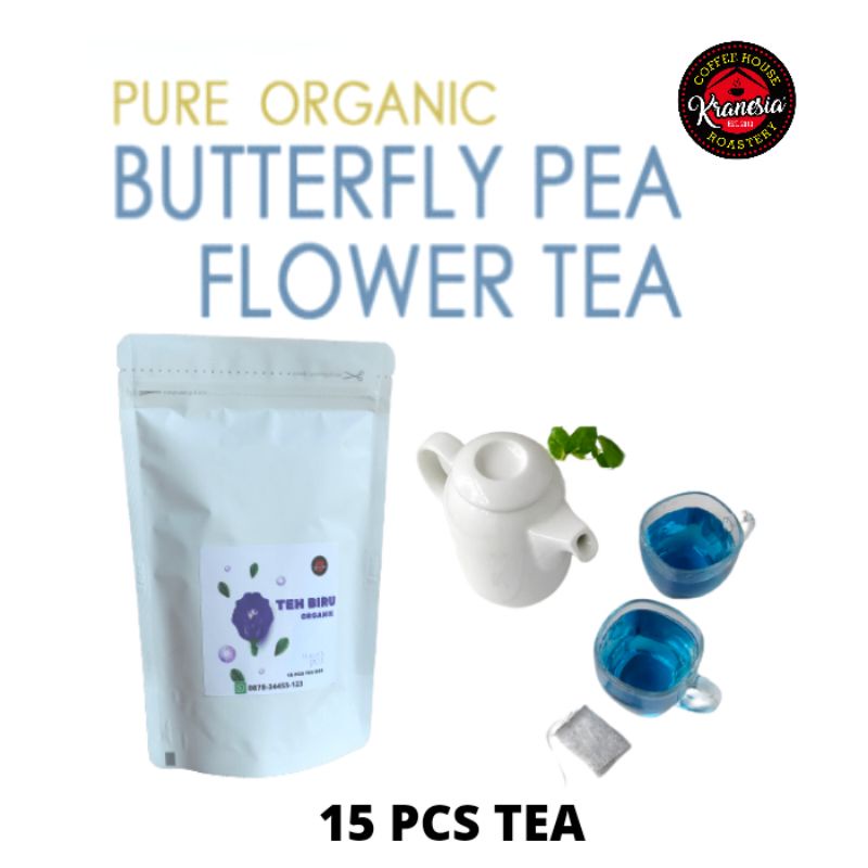 

TEH CELUP BUNGA TELANG TELANG BLUE HERBAL KERING 100 % ORGANIK MURAH BUTTERFLY PEA 100%