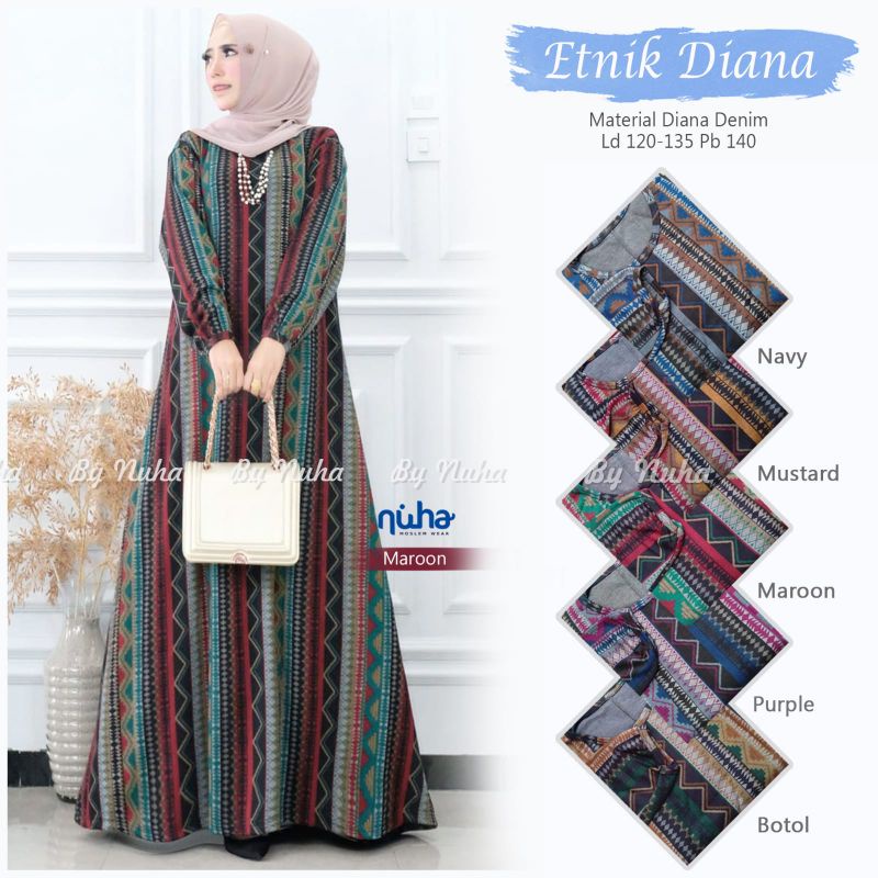 ETNIK DIANA DENIM GAMIS JUMBO