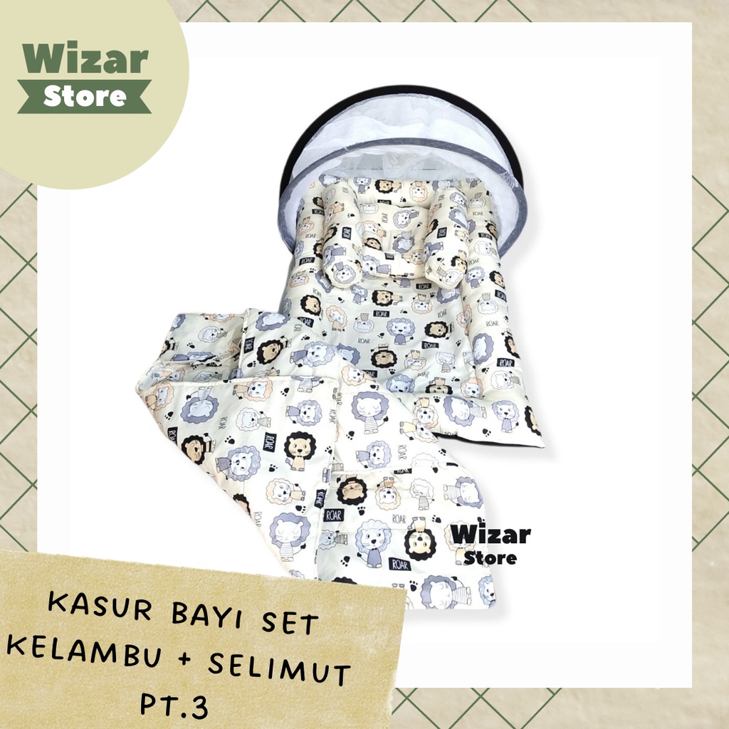 PROMO !!! KASUR BAYI KOLAM KELAMBU SET BANTAL GULING/PAKET KASUR BAYI/ALAS TIDUR BAYI/Kasur Bayi Kulambu bisa Di Lepas Model Kolam satu Set Bantal Guling/perlengkapan bayi