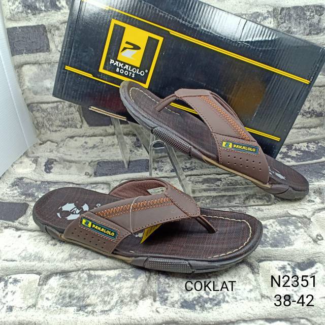  Sandal  jepit kulit asli laki laki pakalolo  n 2351 Shopee 