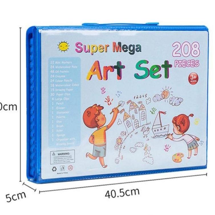 

[KODE PZWQT] Colouring Set Anak 208 pcs Crayon Art Set Alat Lukis