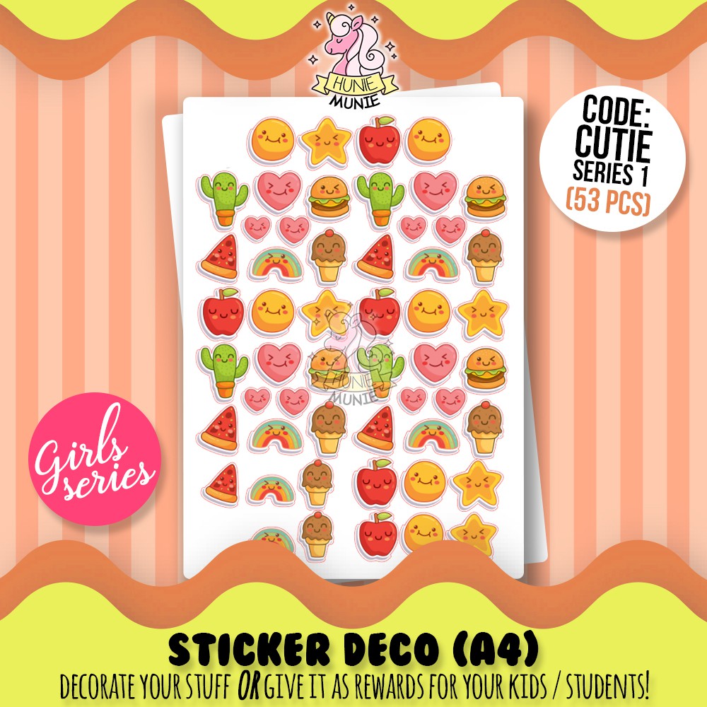 

Sticker Deco - Cutie Stuff SERIES Stiker Girls - Hunie Munie