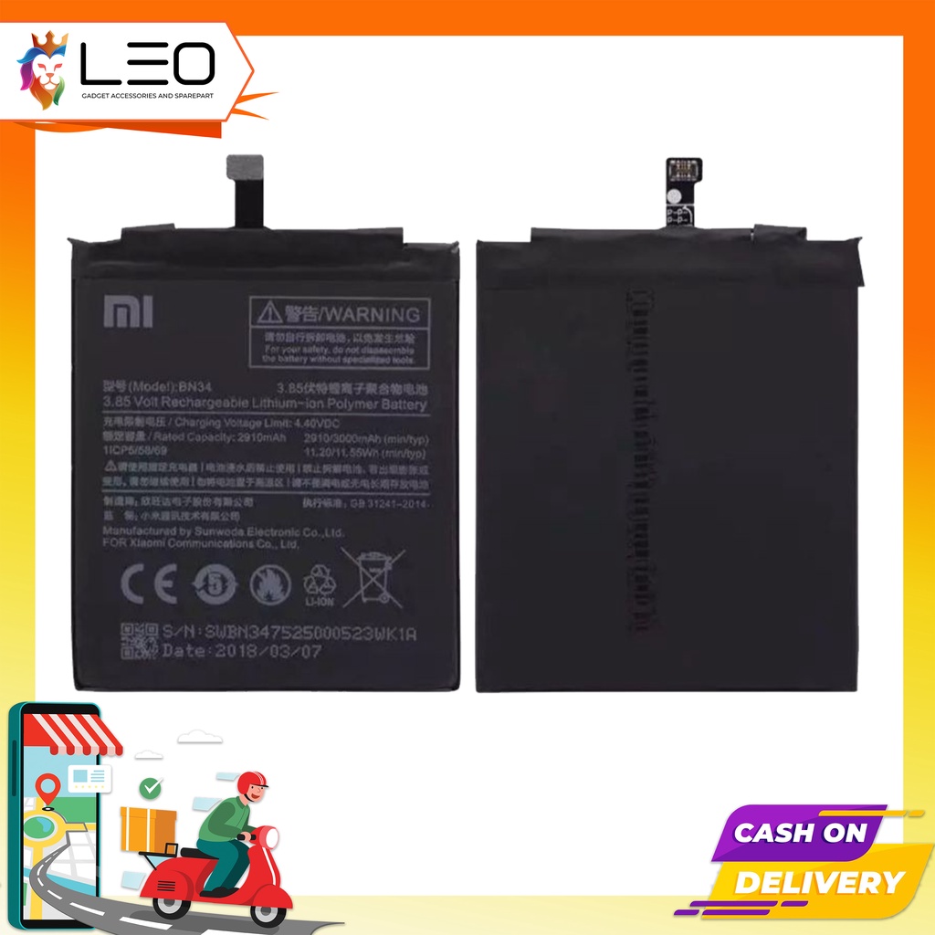 Baterai Redmi 5A/BN34 ORI 99%