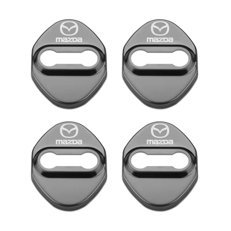4pcs Case Cover Kunci Pintu Mobil Bahan Stainless Steel Untuk Mazda 2 3 6 CX3 CX5 MX5