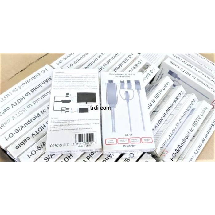 Kabel Mhl 3 In 1 Hp Ke Tv Mirascreen Android Ios Ke Tv Hdmi Via Kabel