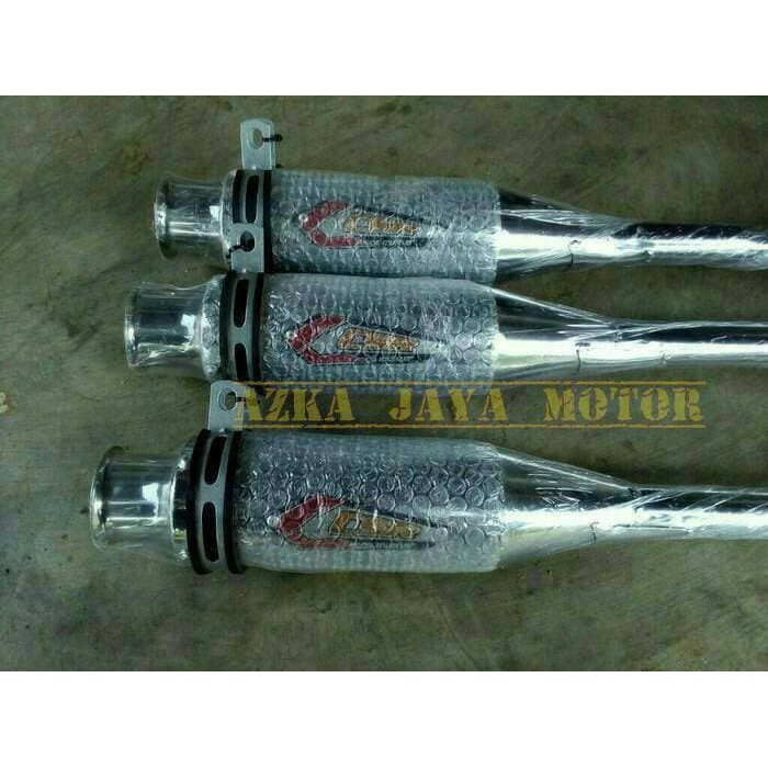 Knalpot Racing Drag CSR Chrome Astrea Grand /Legenda 2 , bukan Bobokan