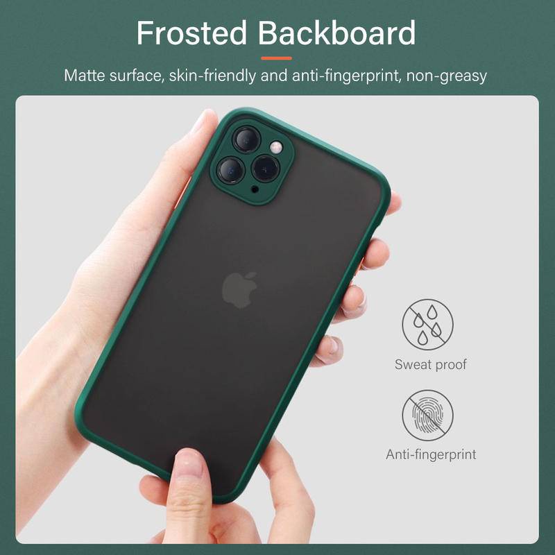 Hard Case Bahan PC Matte Shockproof Untuk iPhone 11 Pro MAX X XS MAX XR 11