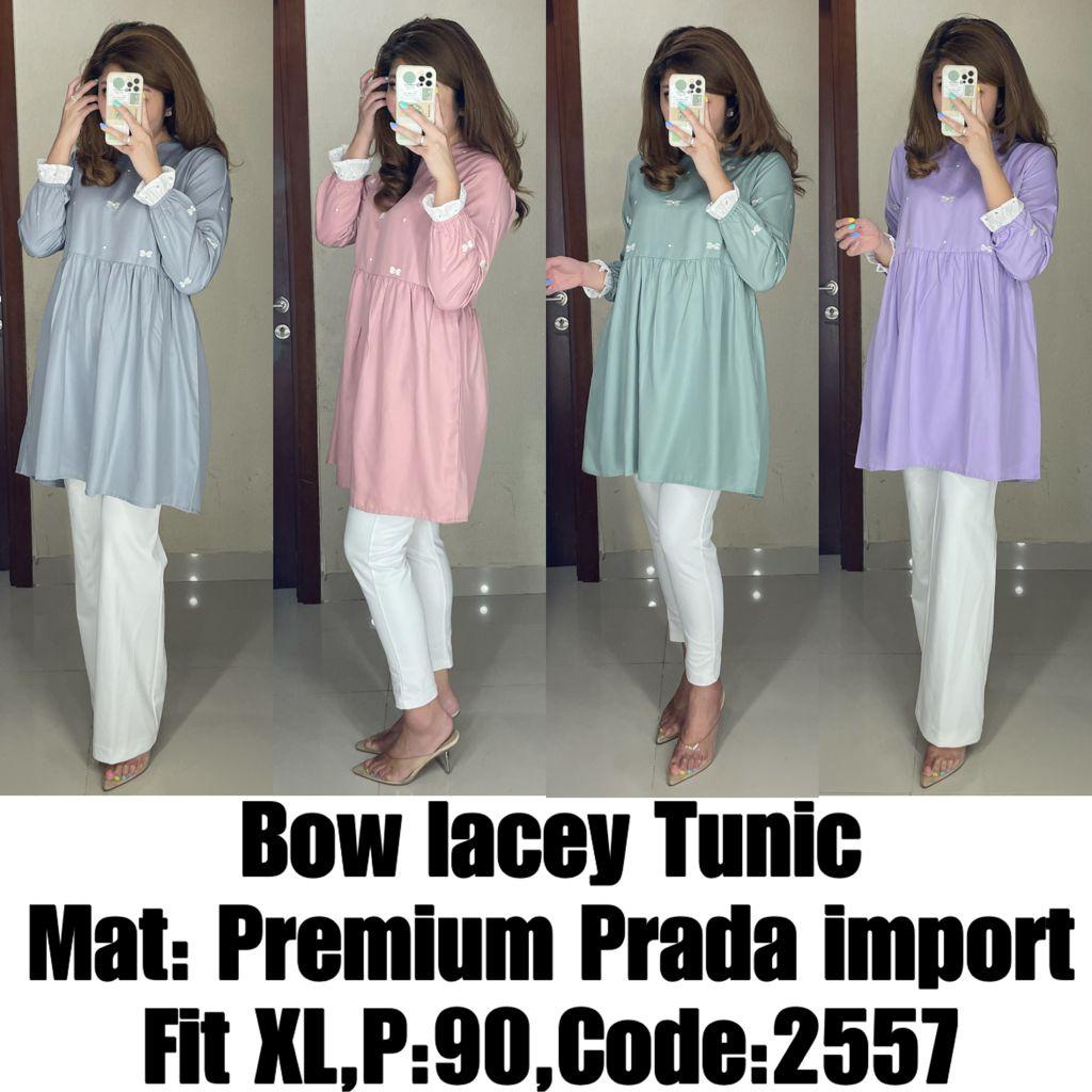 ATASAN WANITA TUNIC BOW LACEY