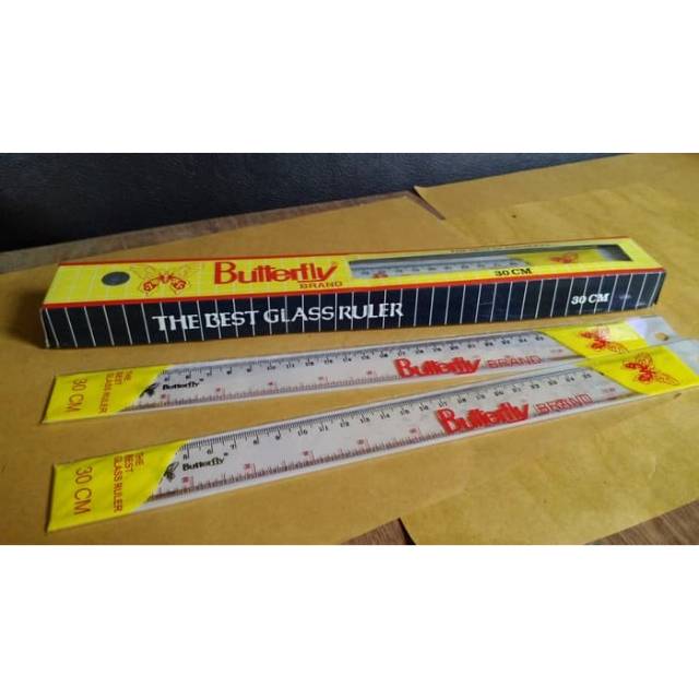 

1 lusin penggaris 30 cm butterfly