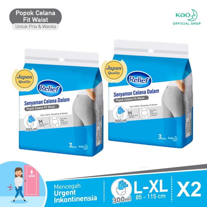 Relief Popok Senyaman Celana Dalam L-XL 2 pcs