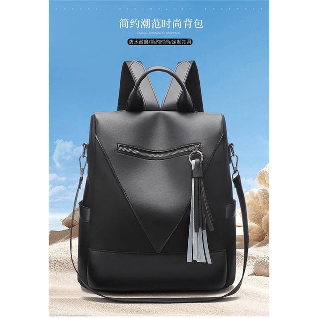 TAS RANSEL BACKPACK WANITA FASHION KOREA MULTIFUNGSI IMPORT 3229 ANTI AIR SEKOLAH KULIAH KERJA WEEK JAKARTA