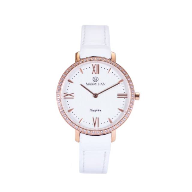 Maxmilian Sapphire Rose Gold White