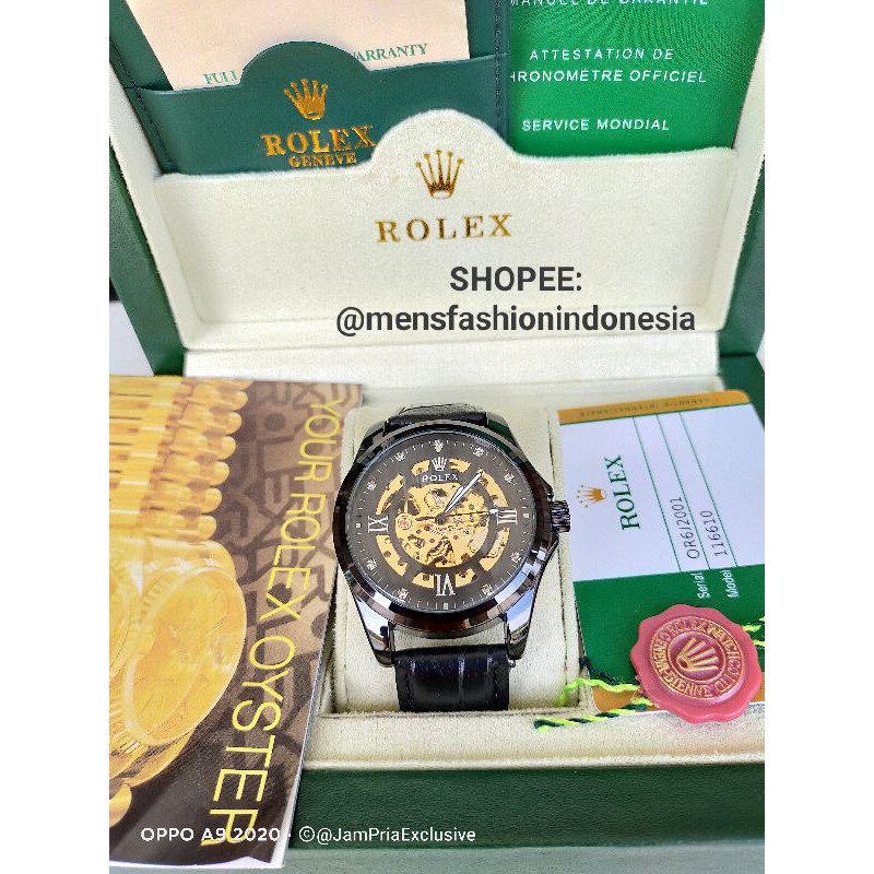 JAM TANGAN ROLEX  AUTOMATIC TRANSPARAN