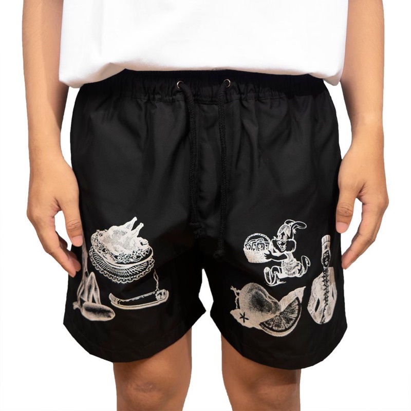 Kamengski - Grafis Nusantara Black Short Pants