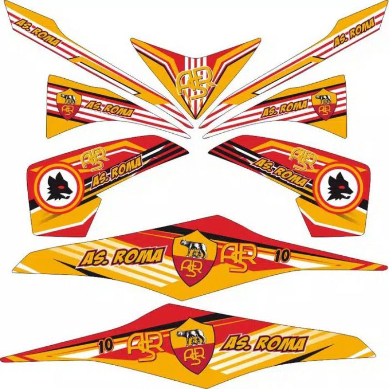 Sticker Mio M3 Striping As Roma