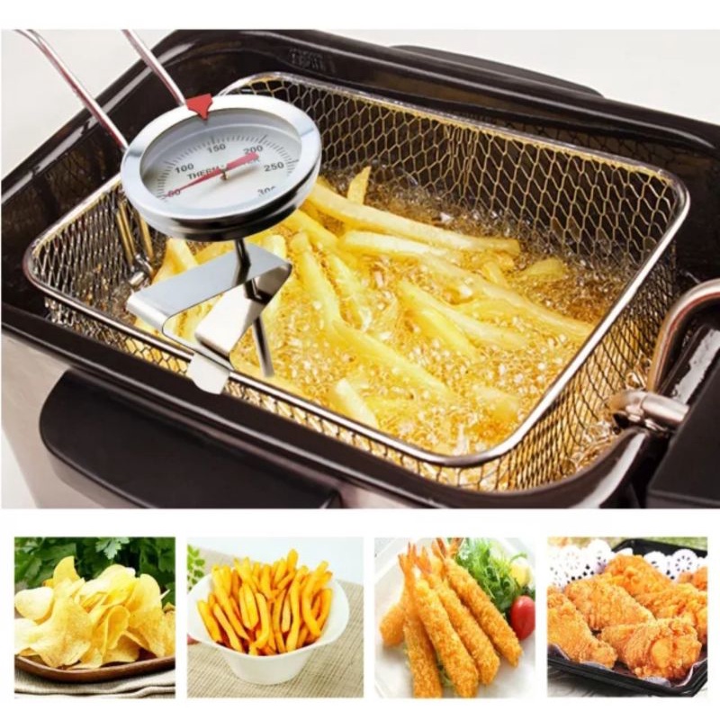 THERMOMETER UKUR MINYAK GORENG PANAS AYAM DEEP FRY THERMOMETER SERBAGUNA