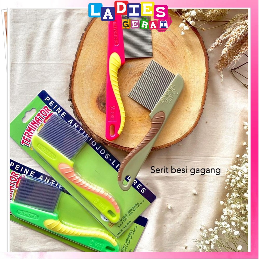 Sisir Kutu / Ketombe - Serit Kemasan Mika - Besi / Stainless