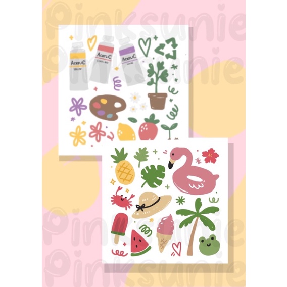 

STICKER SHEET JOURNAL DECO / STICKER DECO / STICKER AESTHETIC