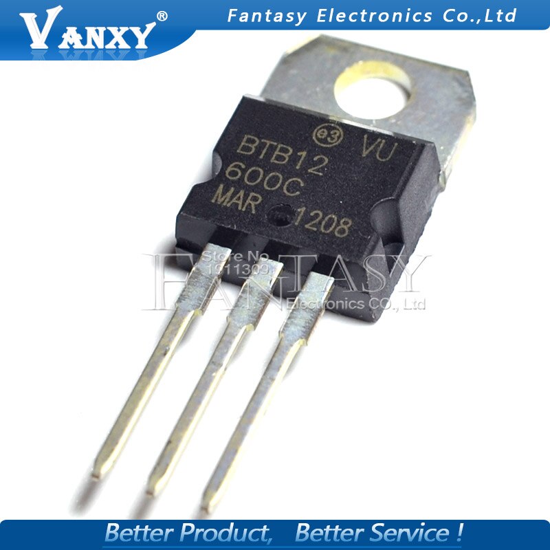 (Ready Stock) 5pcs BTB12-600C TO220 BTB12-600 BTB12 12-600C Triacs 12 Amp 600volt TO-220 Baru original