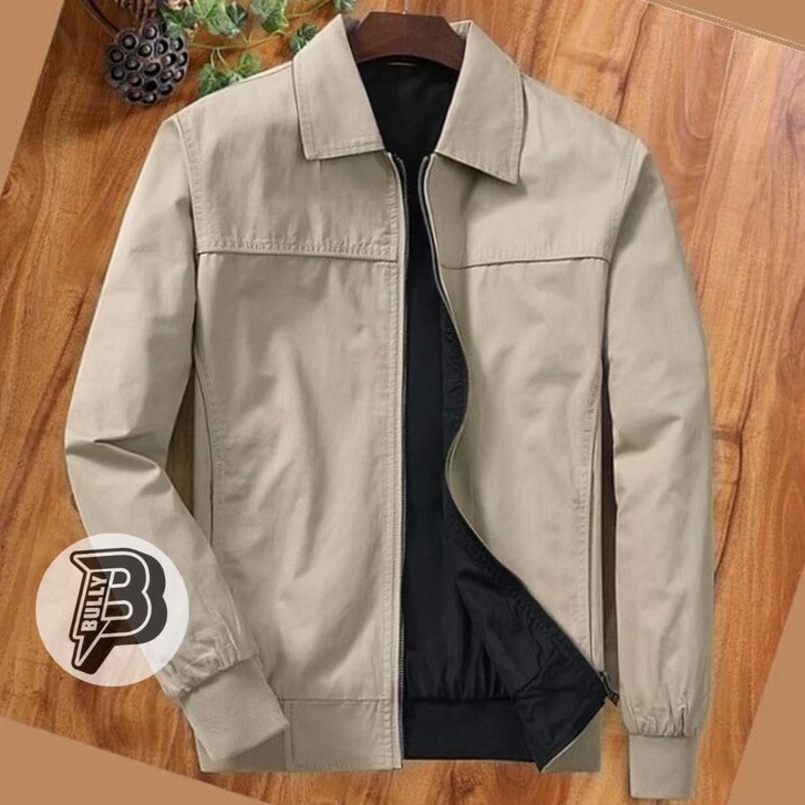 shopwalking.90 - GERRY MORE COTTON DRILL JACKET BASIC L XL JAKET PRIA ORIGINAL ATASAN PRIA KEREN JAK