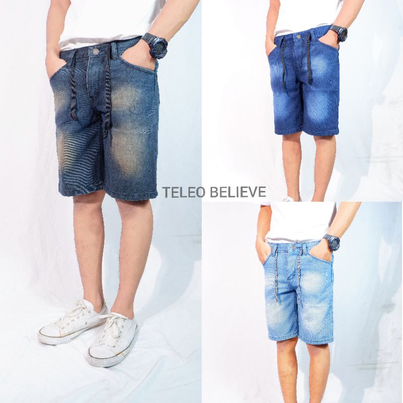 Celana Jeans Pendek Celana pendek  Pria Casual