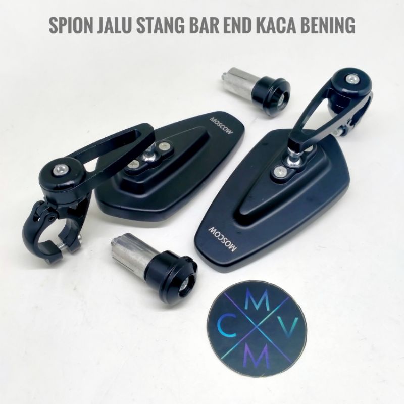 [READY STOCK] SPION JALU STANG BAR END BULAT OVAL DATAR KOMPLIT MODEL BAR nmax aerox lexi scoopy beat street vario gear pcx genio sonic adv mio m3 soul gt fino satria fu supra revo vega jupiter z mx